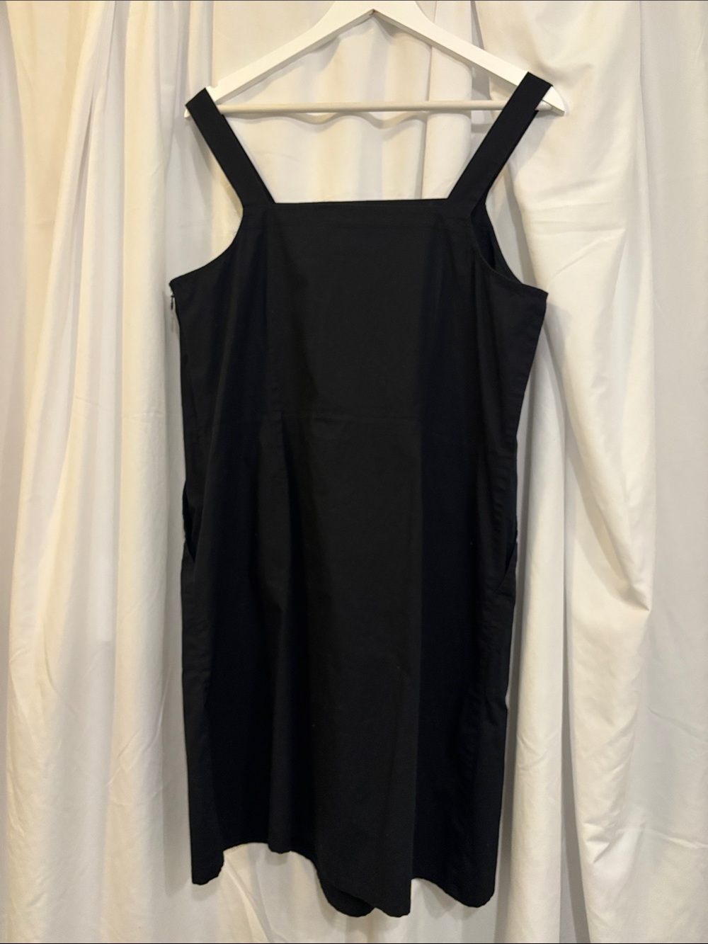 Eileen Fisher Black Dress with White Label - Picture 4 of 4